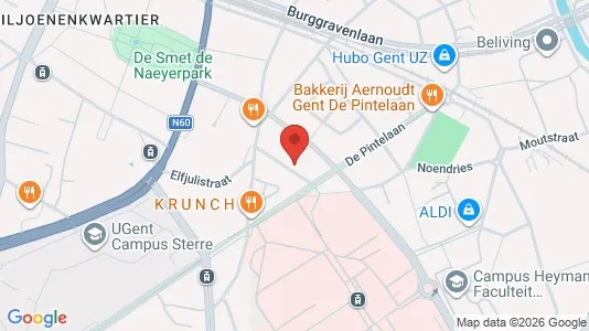 Apartments for rent i Stad Gent - kort over placeringen