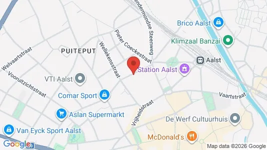 Apartments for rent i Aalst - kort over placeringen