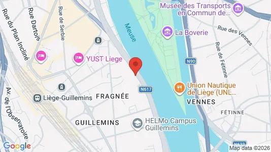 Apartments for rent i Luik - kort over placeringen