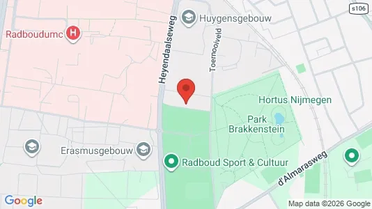 Apartments for rent i Nijmegen - kort over placeringen