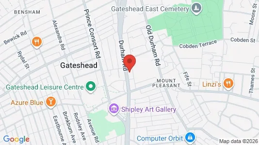 Apartments for rent i Gateshead - Tyne and Wear - kort over placeringen