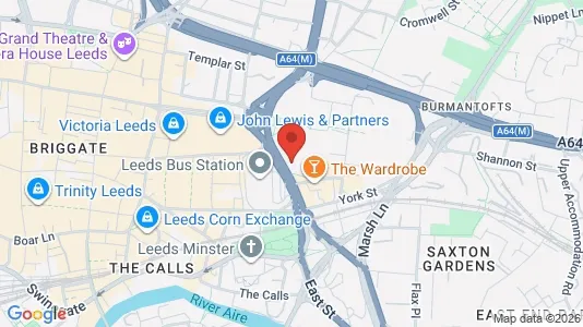 Apartments for rent i Leeds - West Yorkshire - kort over placeringen