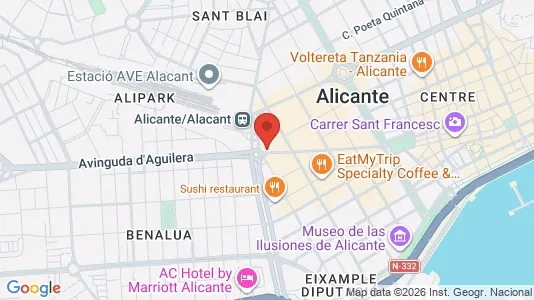 Apartments for rent i Alicante/Alacant - kort over placeringen