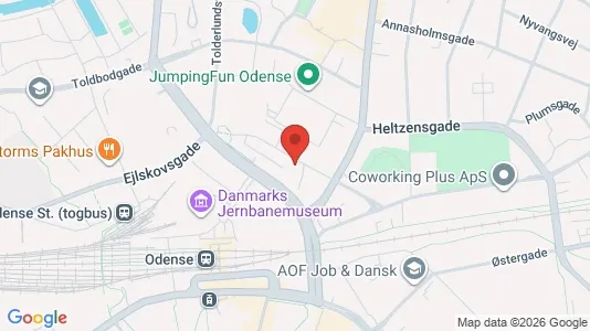 Apartments for rent i Odense C - kort over placeringen