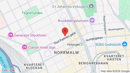 Apartments for rent i Stockholm City - kort over placeringen