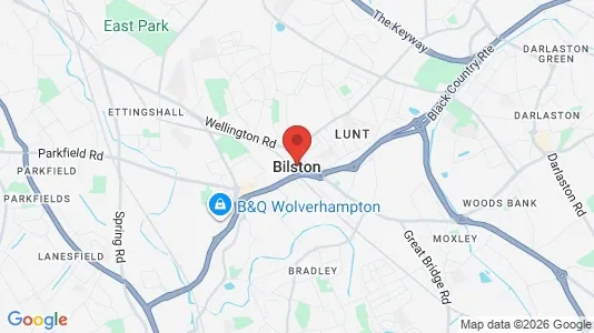 Houses for rent i Bilston - West Midlands - kort over placeringen