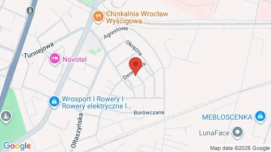 Apartments for rent i Wrocław - kort over placeringen