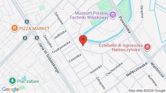 Apartments for rent i Warszawa Mokotów - kort over placeringen