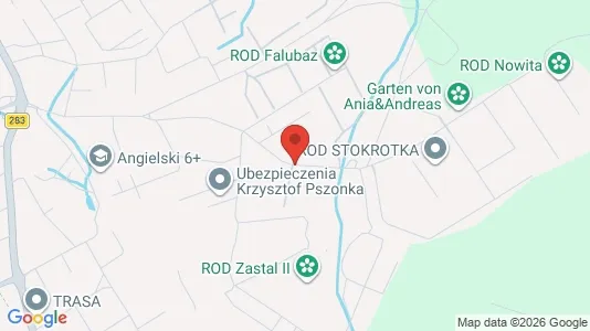 Apartments for rent i Zielona Góra - kort over placeringen