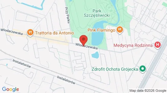 Apartments for rent i Warszawa Ochota - kort over placeringen