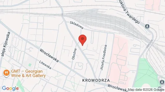 Apartments for rent i Kraków Krowodrza - kort over placeringen