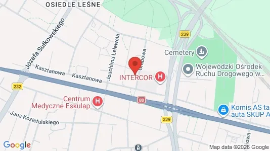 Rooms for rent i Bydgoszcz - kort over placeringen