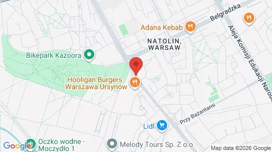 Rooms for rent i Warszawa Ursynów - kort over placeringen
