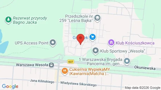 Rooms for rent i Warszawa Mokotów - kort over placeringen
