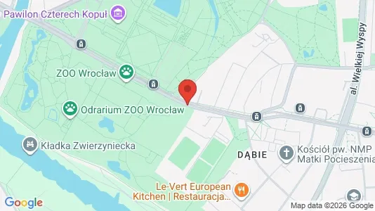 Rooms for rent i Wrocław - kort over placeringen