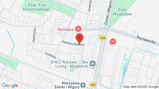 Rooms for rent i Warszawa Ochota - kort over placeringen