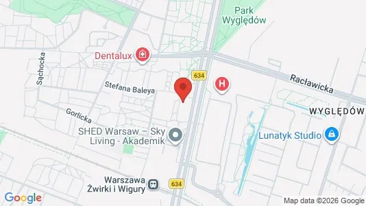 Rooms for rent i Warszawa Ochota - kort over placeringen