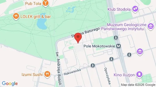 Apartments for rent i Warszawa Mokotów - kort over placeringen