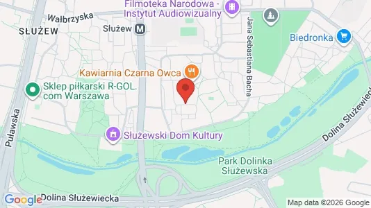 Rooms for rent i Warszawa Mokotów - kort over placeringen