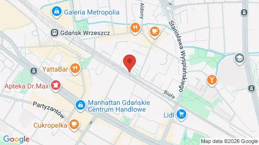 Rooms for rent i Gdańsk - kort over placeringen