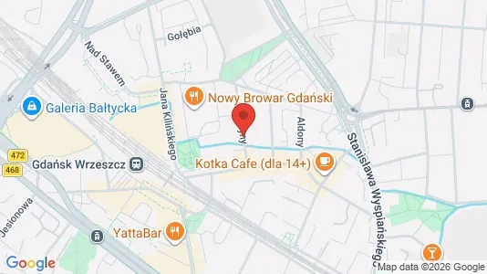 Rooms for rent i Gdańsk - kort over placeringen