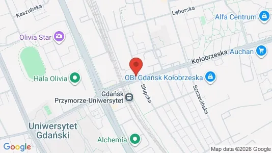 Rooms for rent i Gdańsk - kort over placeringen