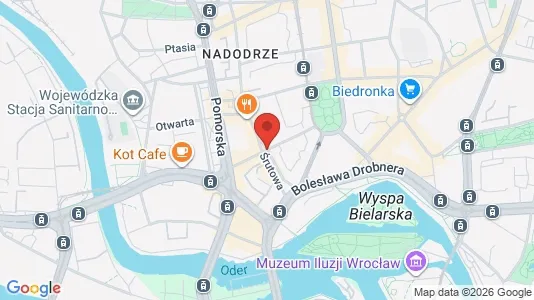 Apartments for rent i Wrocław - kort over placeringen