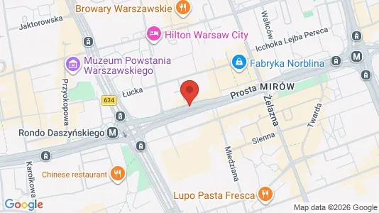 Rooms for rent i Warszawa Wola - kort over placeringen