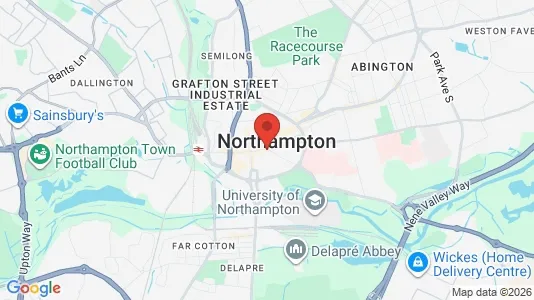 Apartments for rent i Northampton - Northamptonshire - kort over placeringen