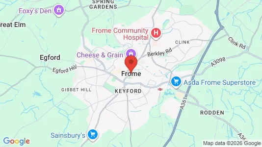 Apartments for rent i Frome - Somerset - kort over placeringen
