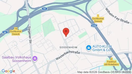 Apartments for rent i Frankfurt West - kort over placeringen