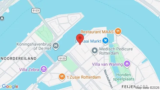 Apartments for rent i Rotterdam Feijenoord - kort over placeringen