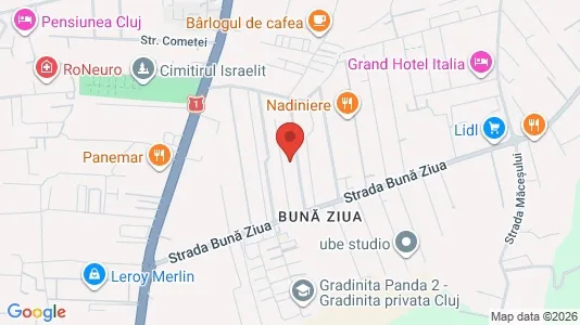 Apartments for rent i Cluj-Napoca - kort over placeringen
