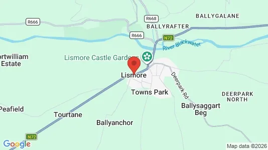 Apartments for rent i Lismore - kort over placeringen