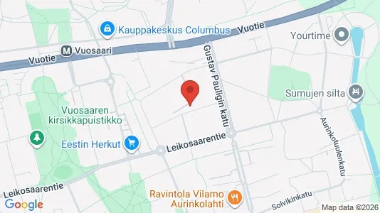 Apartments for rent i Helsinki Itäinen - kort over placeringen