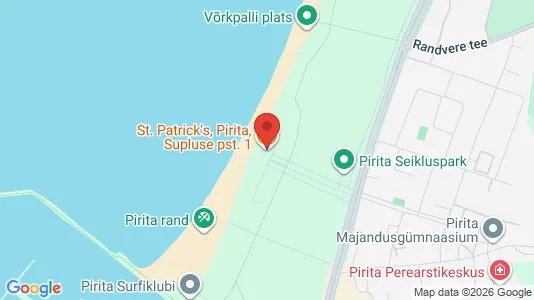 Apartments for rent i Tallinn Pirita - kort over placeringen