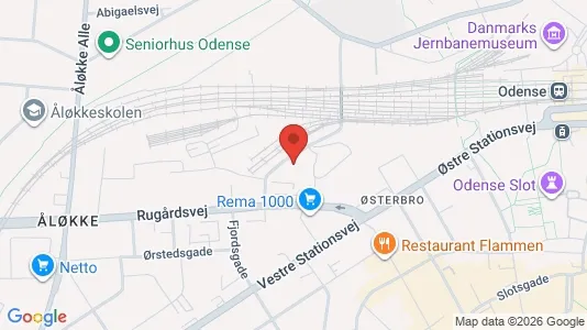 Apartments for rent i Odense C - kort over placeringen