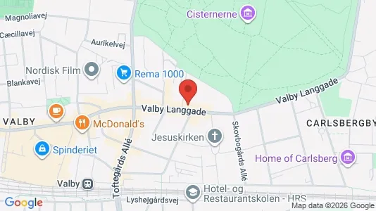 Apartments for rent i Valby - kort over placeringen