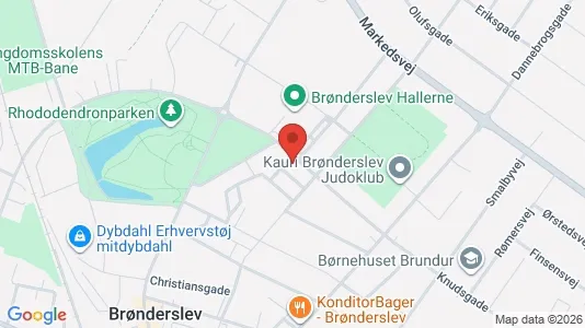 Apartments for rent i Brønderslev - kort over placeringen