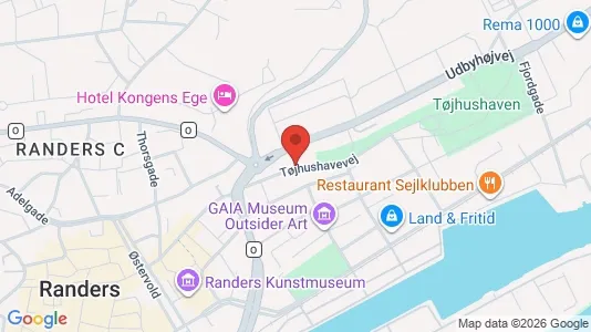Apartments for rent i Randers C - kort over placeringen