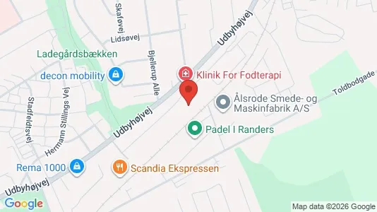 Apartments for rent i Randers NØ - kort over placeringen