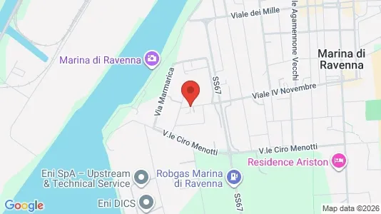 Apartments for rent i Ravenna - kort over placeringen