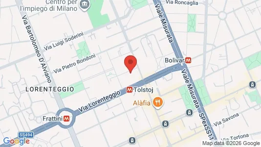 Rooms for rent i Milano Zona 6 - Barona, Lorenteggio - kort over placeringen