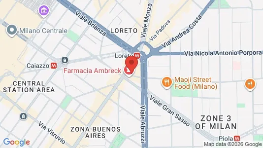 Apartments for rent i Milano Zona 3 - Porta Venezia, Città Studi, Lambrate - kort over placeringen