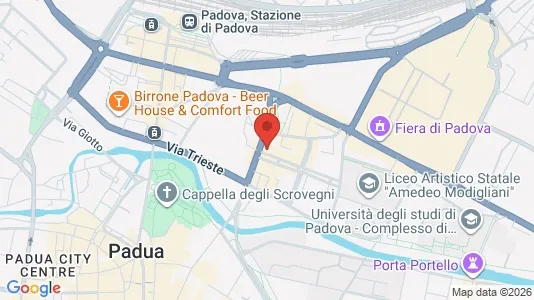 Rooms for rent i Padua - kort over placeringen