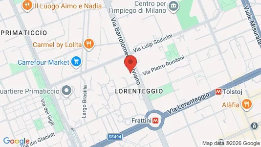 Rooms for rent i Milano Zona 6 - Barona, Lorenteggio - kort over placeringen