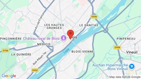 Houses for rent i Blois - kort over placeringen