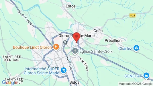 Houses for rent i Oloron-Sainte-Marie - kort over placeringen