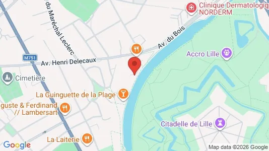 Apartments for rent i Lille - kort over placeringen