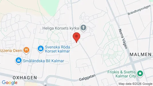Apartments for rent i Kalmar - kort over placeringen